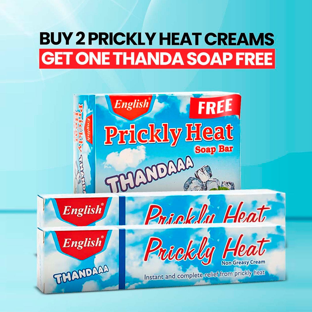 Buy 2 Prickly Heat Cream Get One Thanda Soap Free