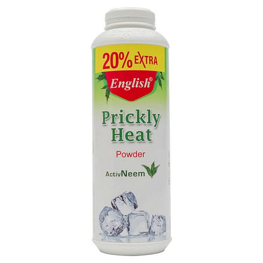 English Prickly Heat Neem Active Powder Large Pack (220g)