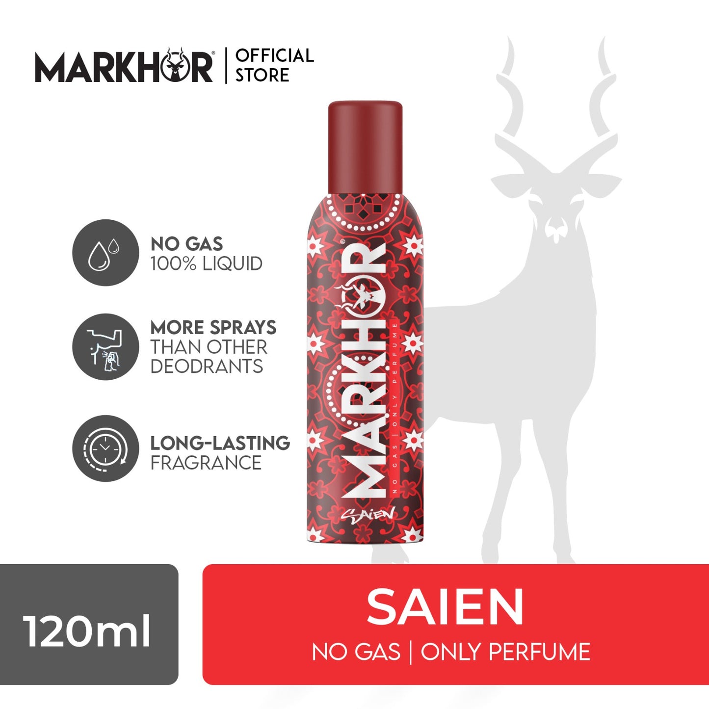 Markhor Saien body spray (Non-Gas) 120ml