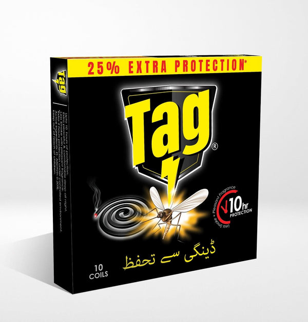TAG Mosquito-Coil-Black (Pack Of 10 Pcs)