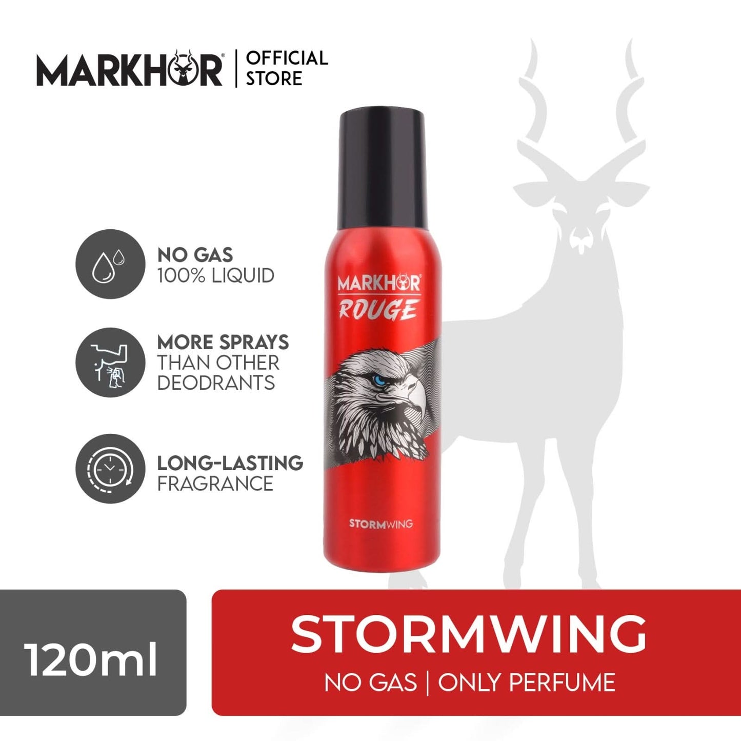 Markhor Storm Wing body spray (Non-Gas) 120ml