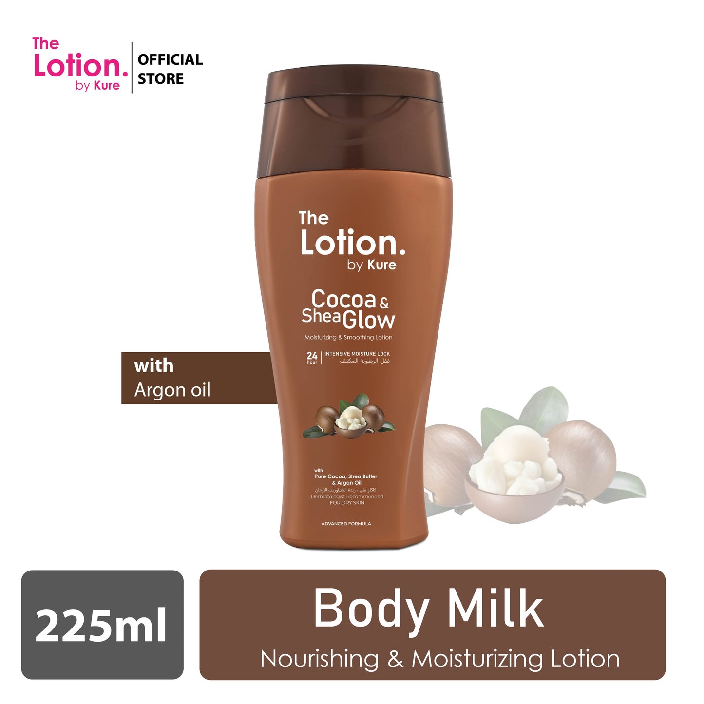 Kure Lotion Cocoa & Shea Glow 225ml