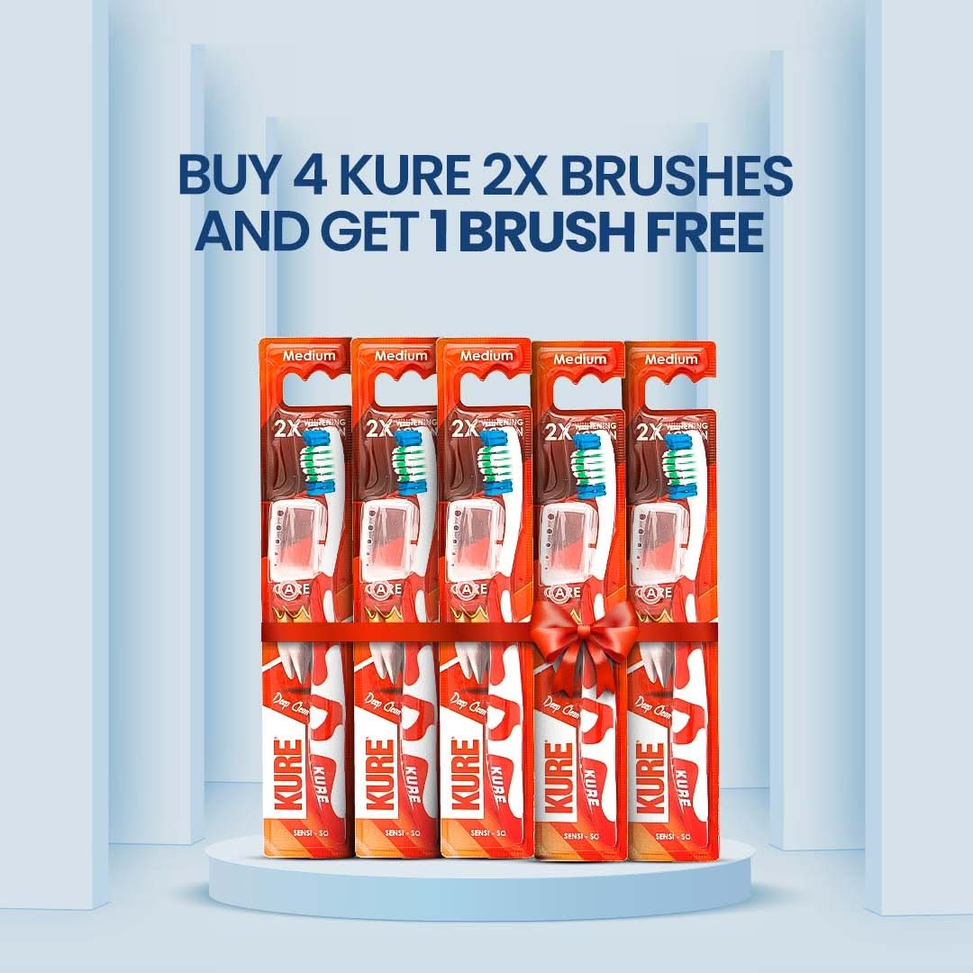 Buy 4 kure 2x brushes and get 1 brush free