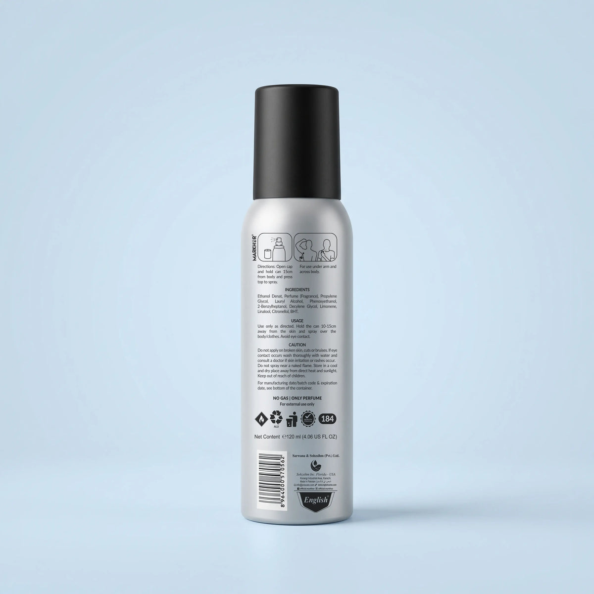 Markhor Delta Body Spray (Non-Gas) 120ml
