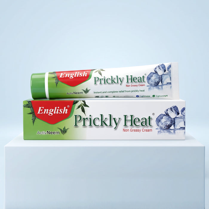 English Prickly Heat Cream (Active Neem) Large Pack (75g)
