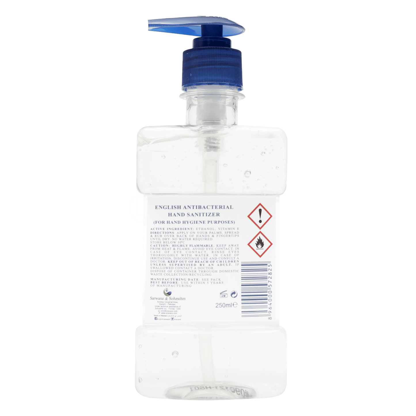 English Hand Sanitizer Antibacterial (250ml)