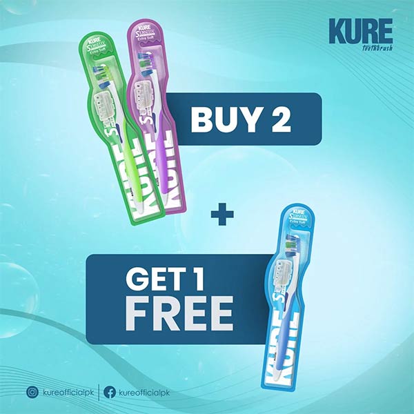 Buy 2 KURE Brushes and Get 1 Free