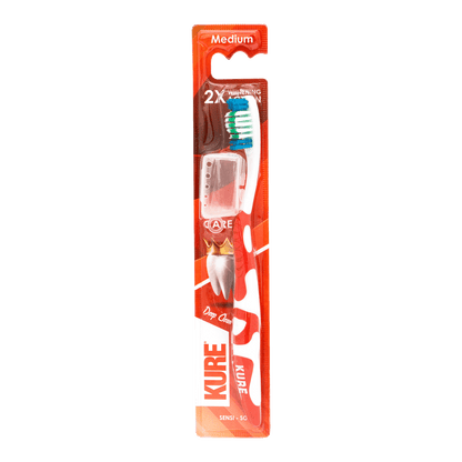 Kure 2X Whitening Action Toothbrush (Medium)