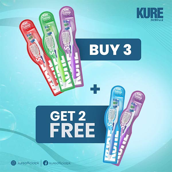 Buy 3 KURE Brushes and Get 2 Free
