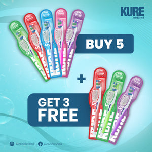 Buy 5 KURE Brushes and Get 3 Free