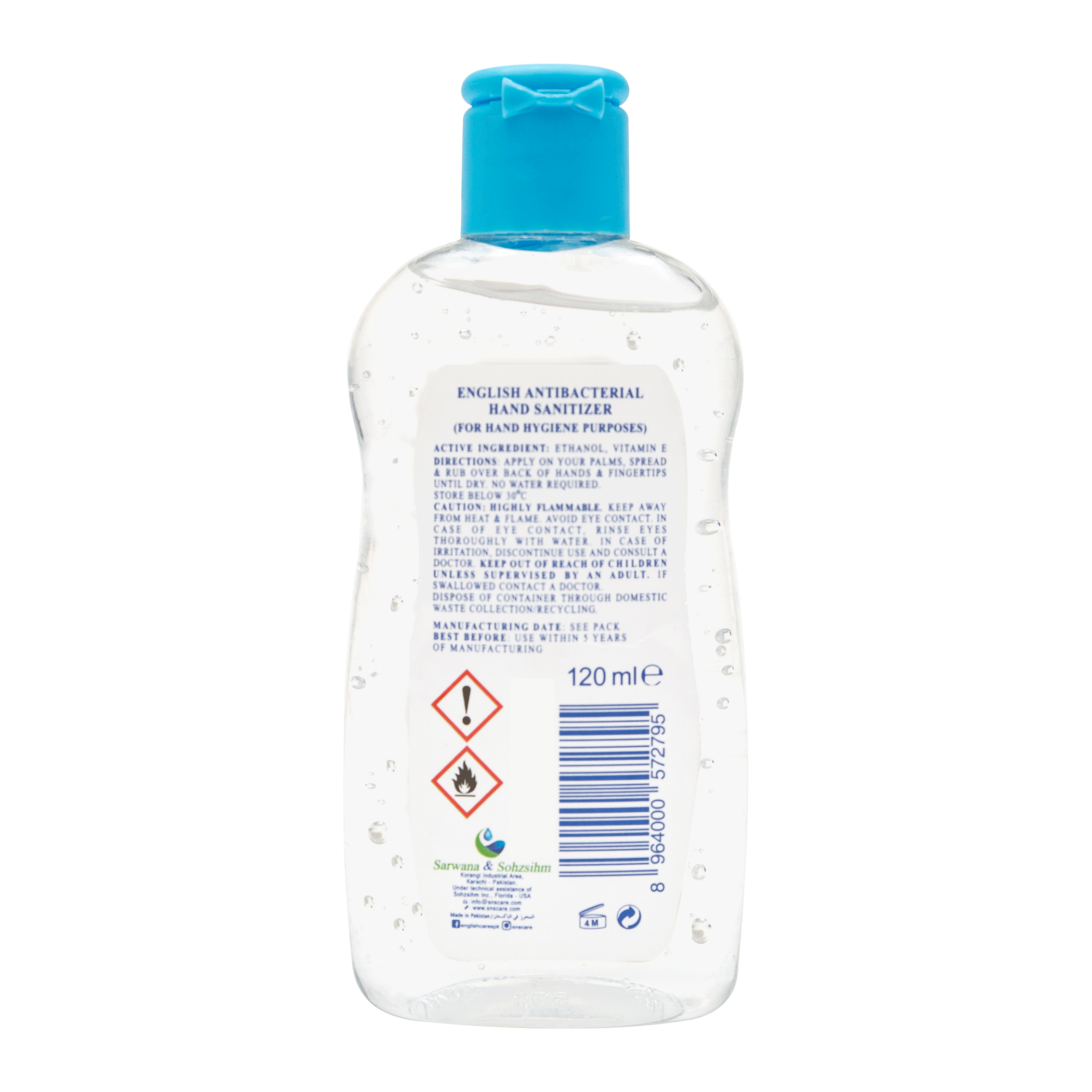 English Hand Sanitizer Antibacterial (60ml)