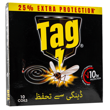 TAG Mosquito-Coil-Black (Pack Of 10 Pcs)