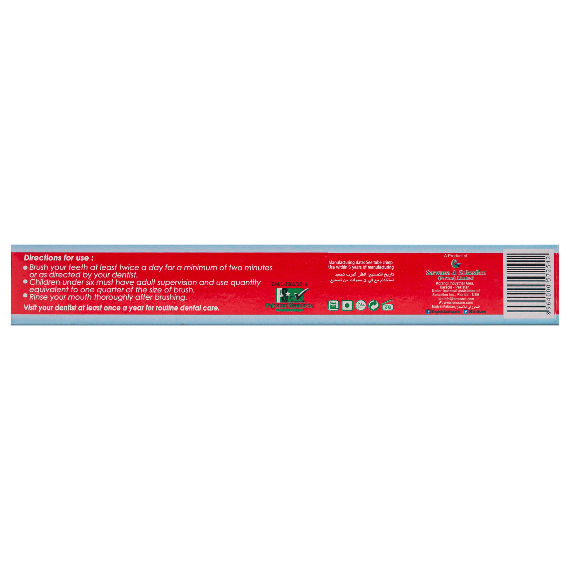 English Toothpaste Regular mint Brush Pack (60g) – Englishcares