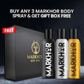 Buy Any 3 Markhor Body Spray And Get Gift Box Free