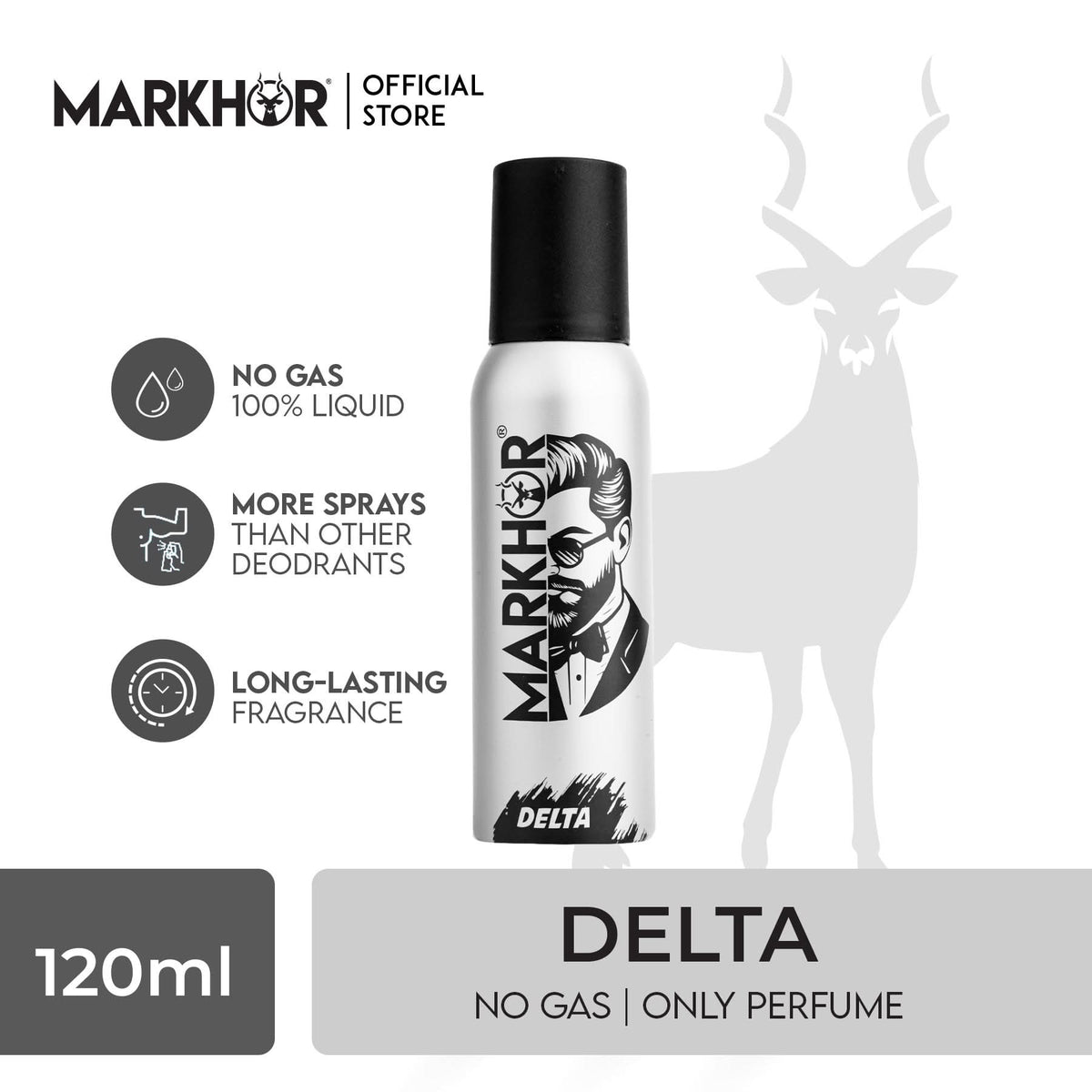 Markhor Delta Body Spray (Non-Gas) 120ml