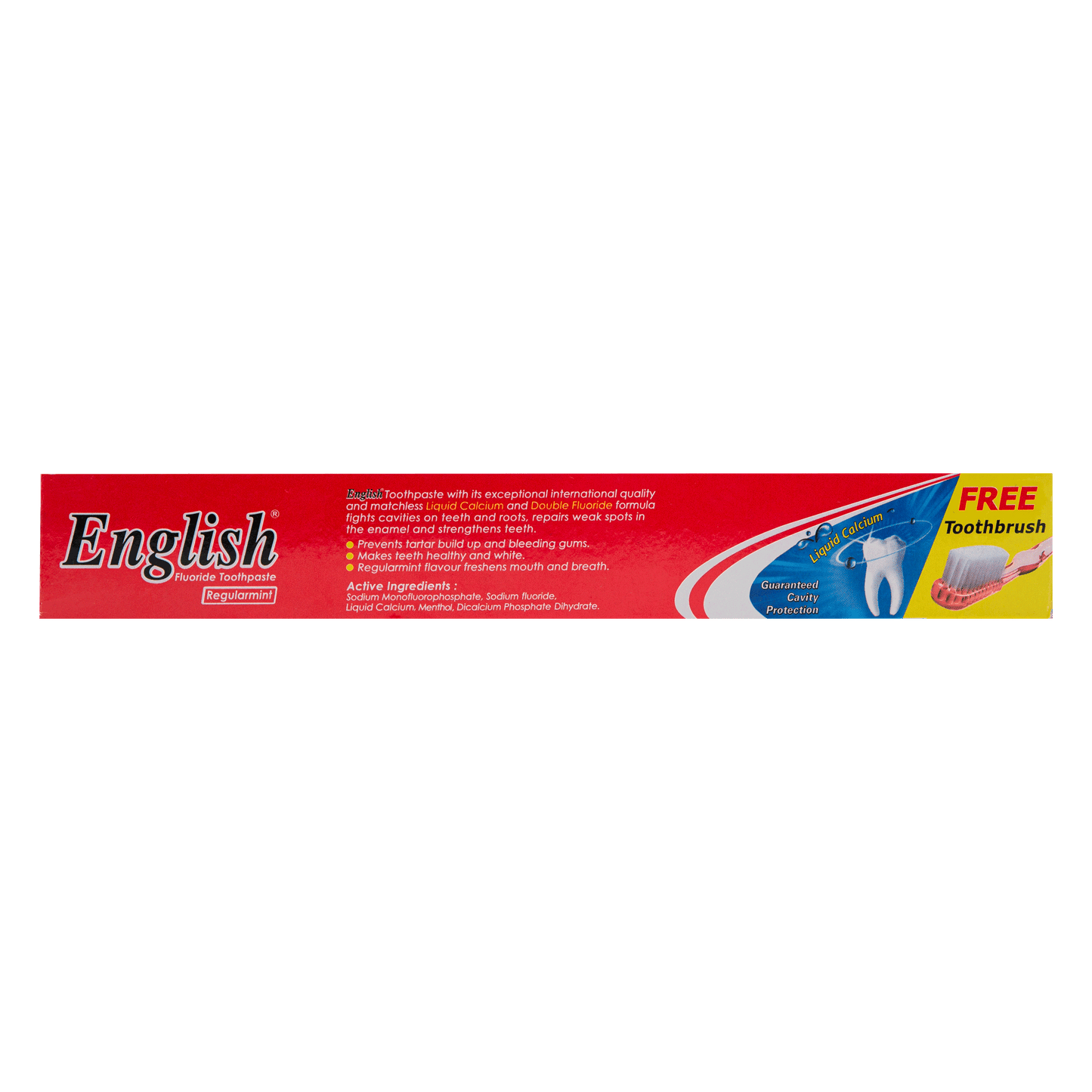 English Toothpaste Regular mint Brush Pack (60g)