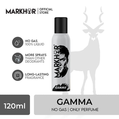 Markhor Gamma Body Spray (Non-Gas) 120ml