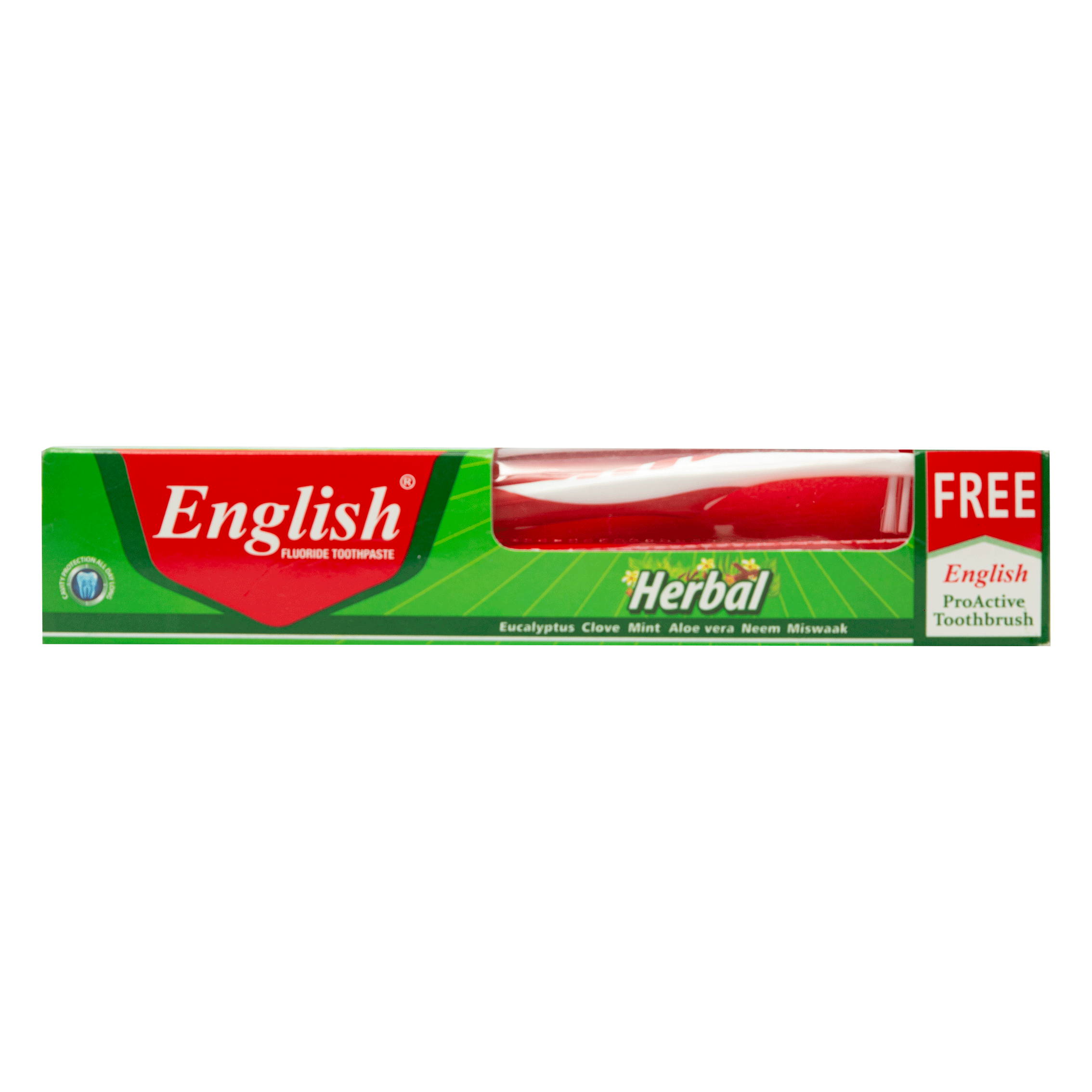 English Herbal Toothpaste Window Pack With Brush (60g) – Englishcares