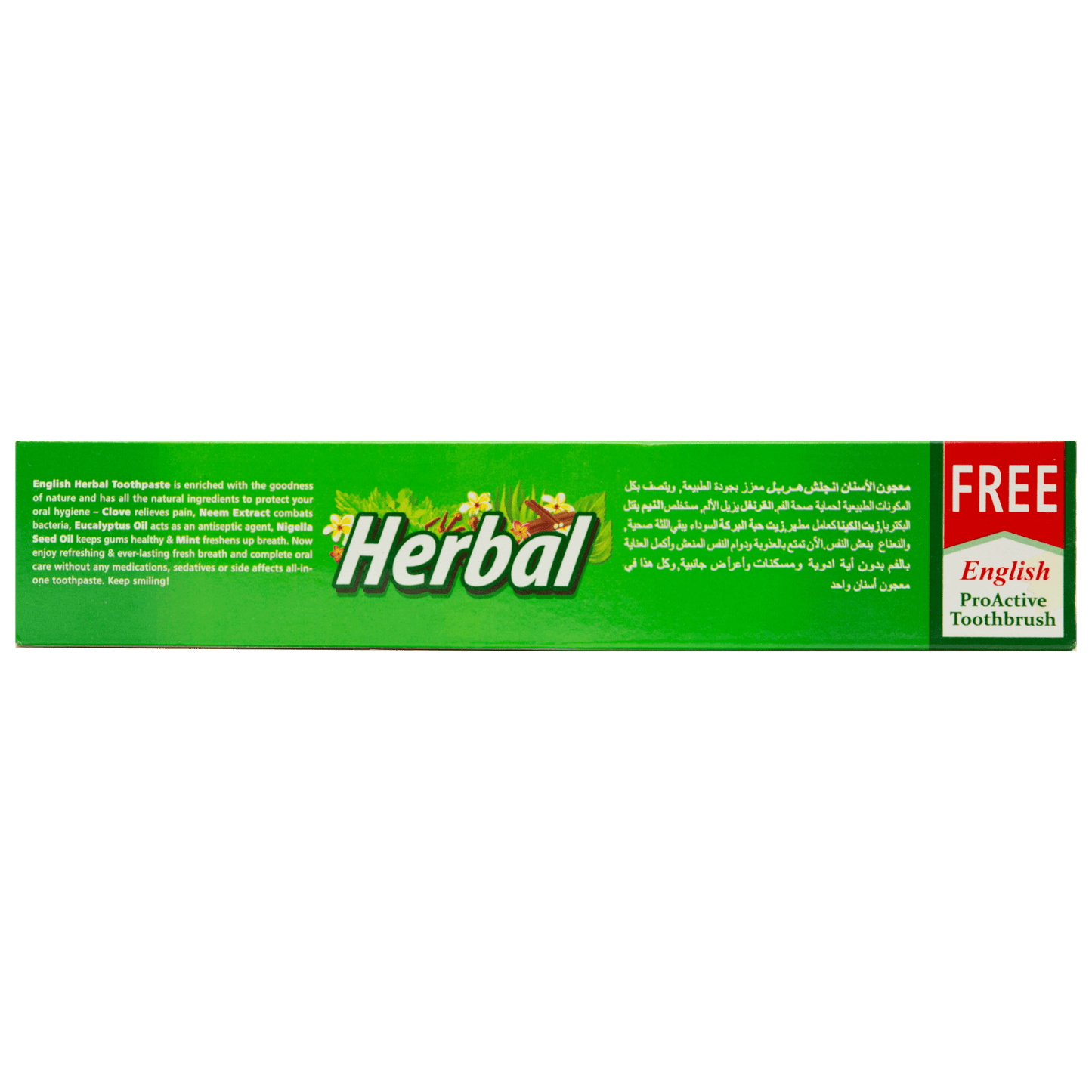 English Herbal Toothpaste Window Pack With Brush (60g)