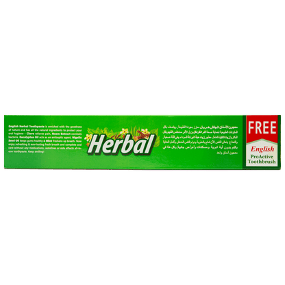 English Herbal Toothpaste Window Pack With Brush (60g)