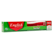 English Herbal Toothpaste Window Pack With Brush (60g)