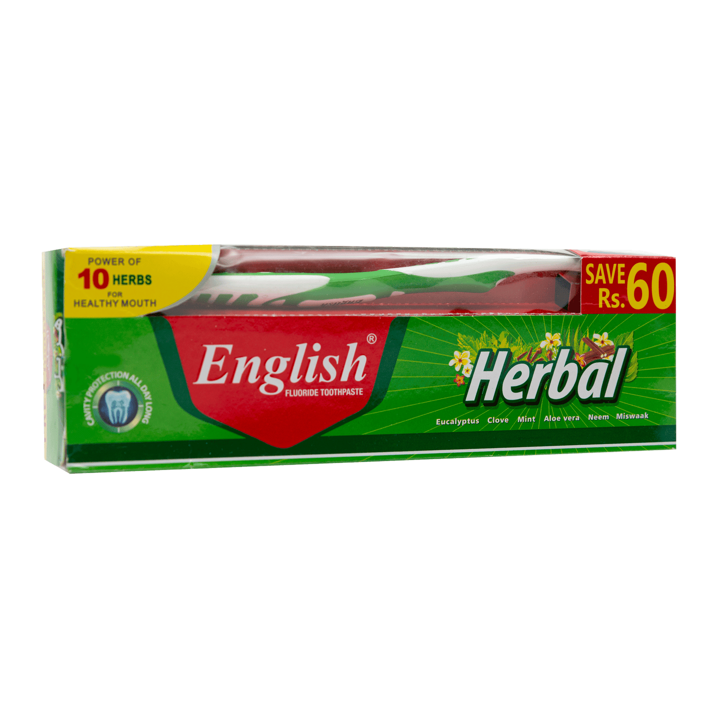 English Herbal Toothpaste Value Pack (135g)