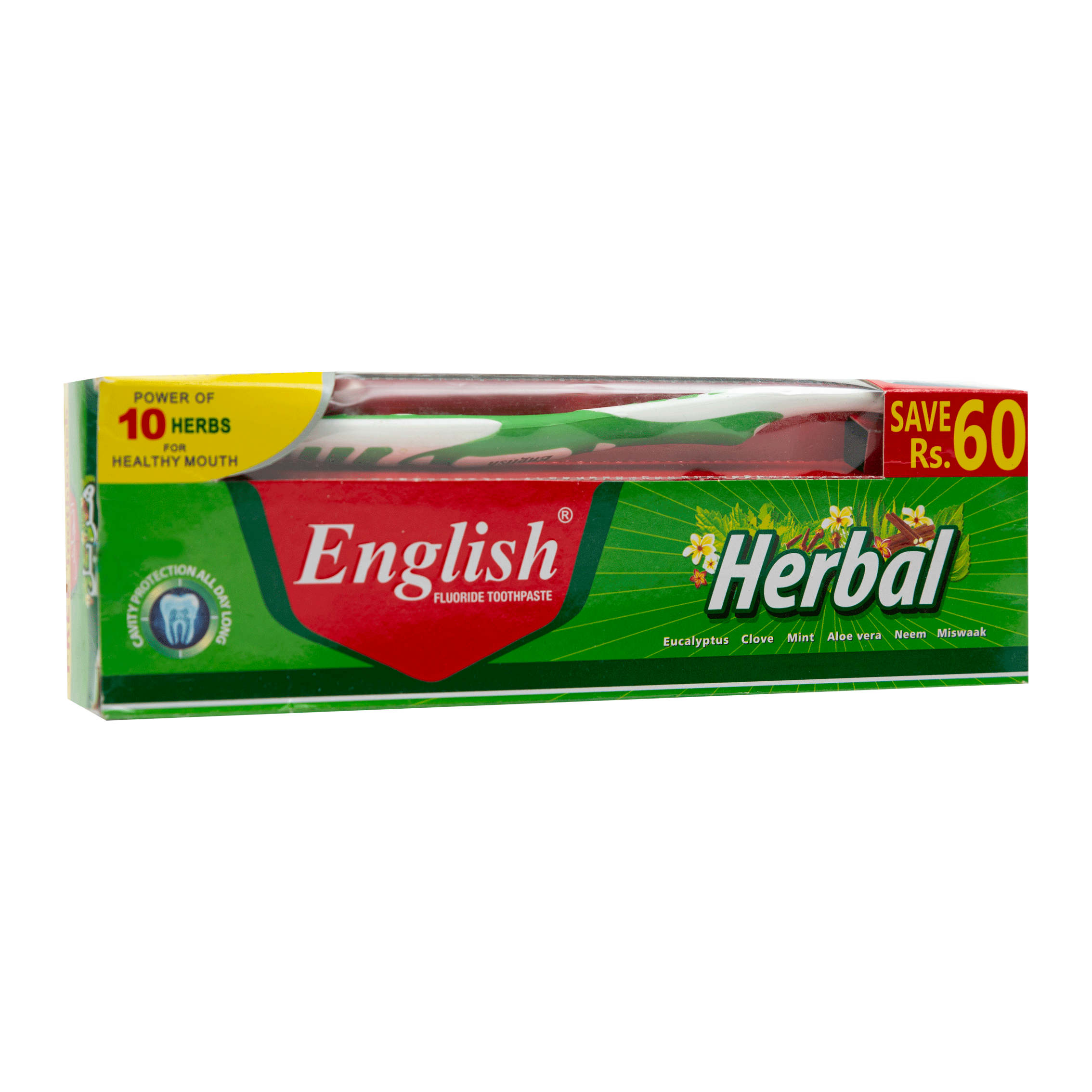 English Herbal Toothpaste Value Pack (135g)