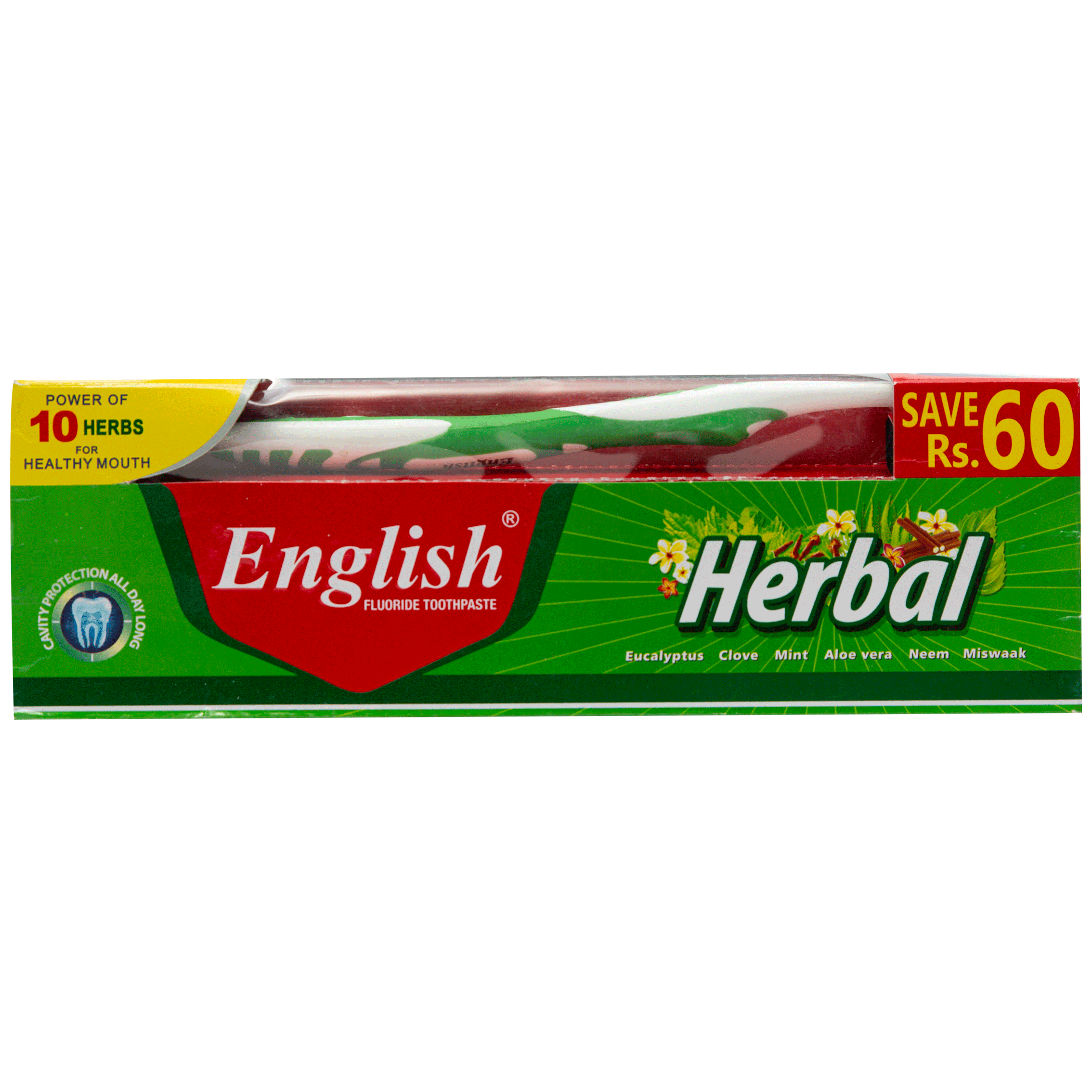 English Herbal Toothpaste Value Pack (135g)