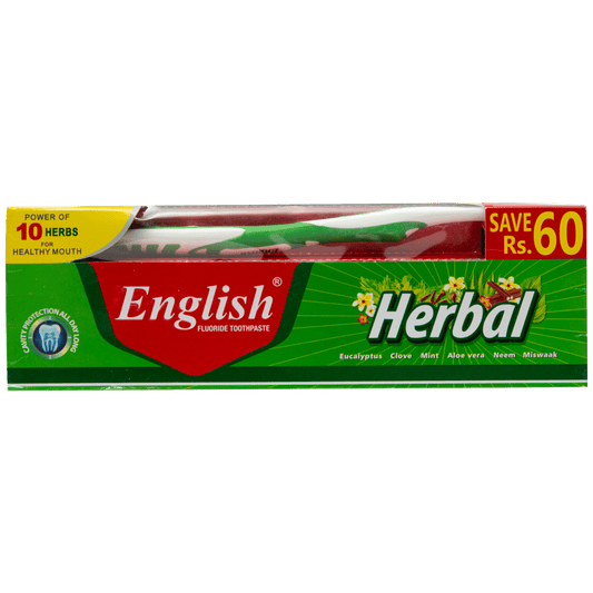 English Herbal Toothpaste Value Pack (135g)