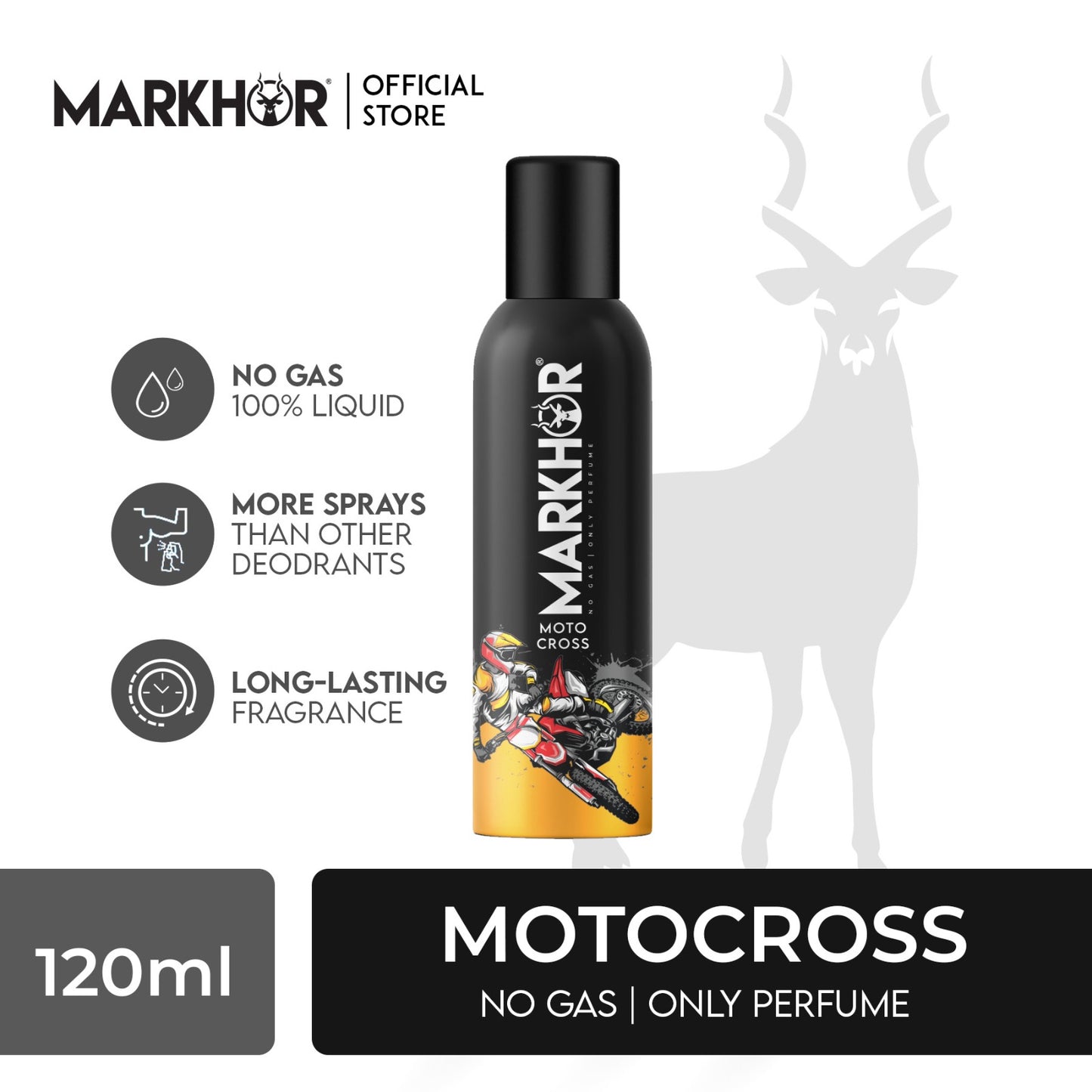 Markhor Moto Cross body spray (Non-Gas) 120ml