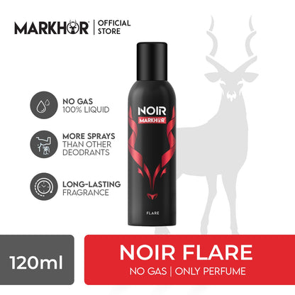 Markhor Noir Flare body spray (Non-Gas) 120ml