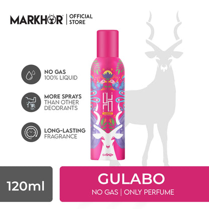 Markhor Zunn Gulabo body spray (Non-Gas) 120ml