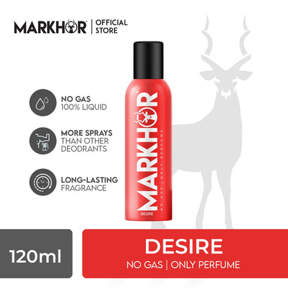 Markhor Desire Body Spray (Non-Gas) 120ml