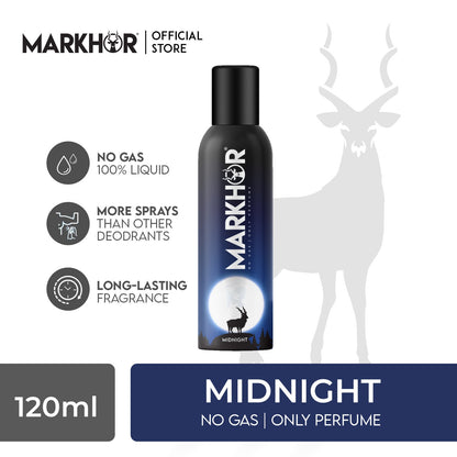 Markhor Midnight body spray (Non-Gas) 120ml