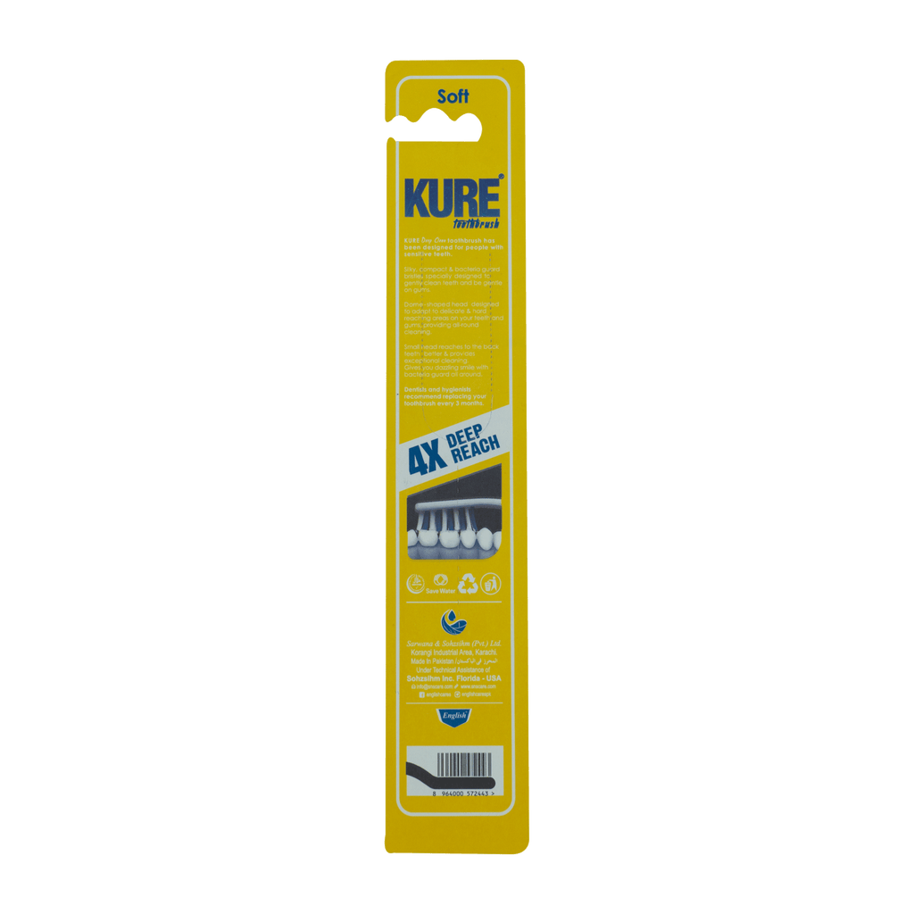 Kure 4X Bacteria Guard Bristles Toothbrush (Soft)