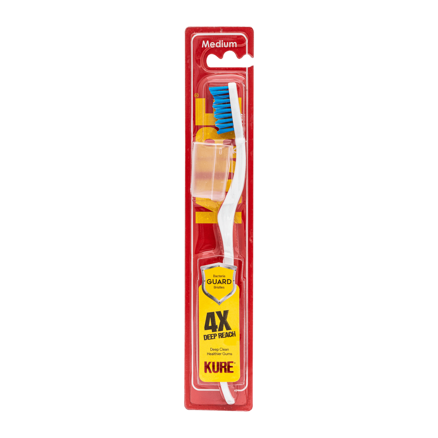 Kure 4X Bacteria Guard Bristles Toothbrush (Medium)