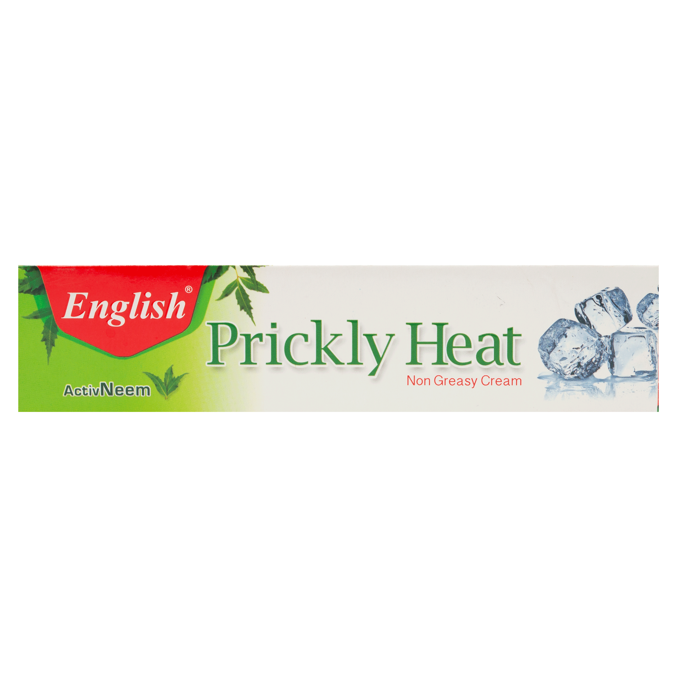 English Prickly Heat Cream (Active Neem) Large Pack (75g)