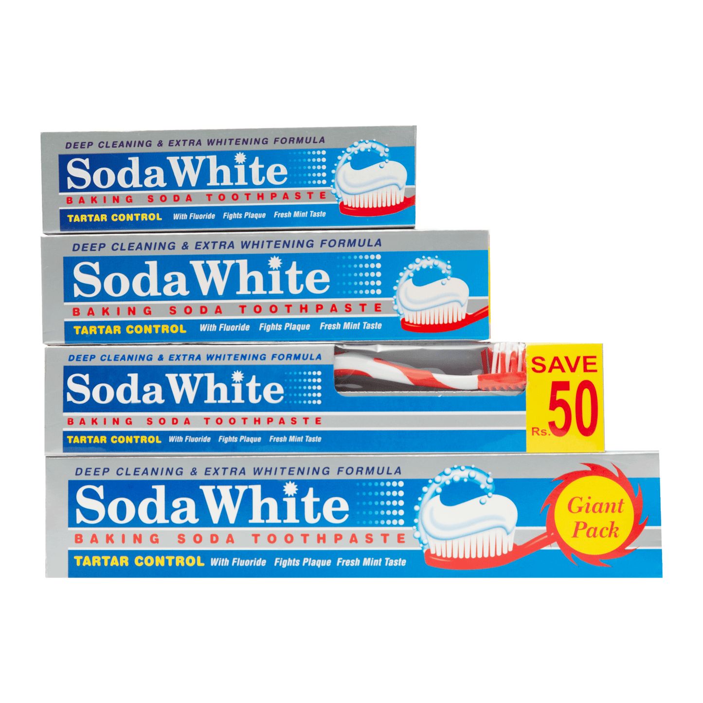 Soda White Whitening Toothpaste Giant Pack (135g)