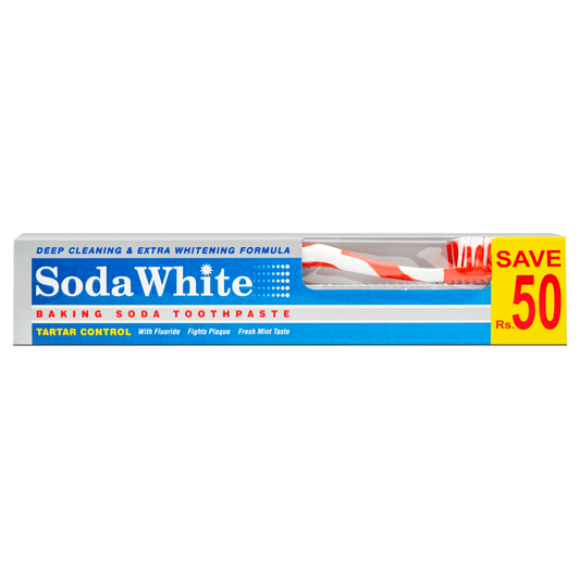 Soda White Whitening Toothpaste Brush Pack (65g)