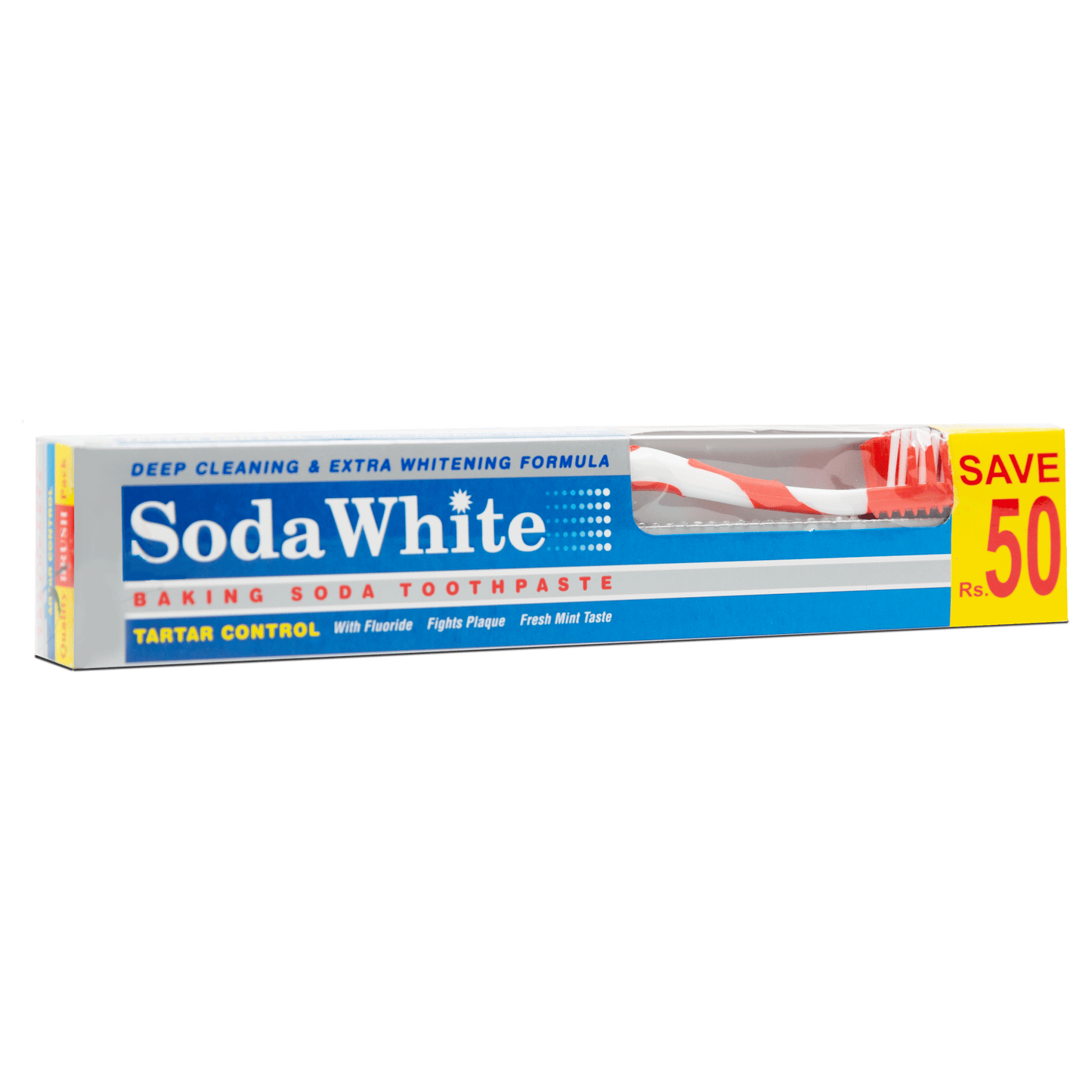 Soda White Whitening Toothpaste Brush Pack (65g)