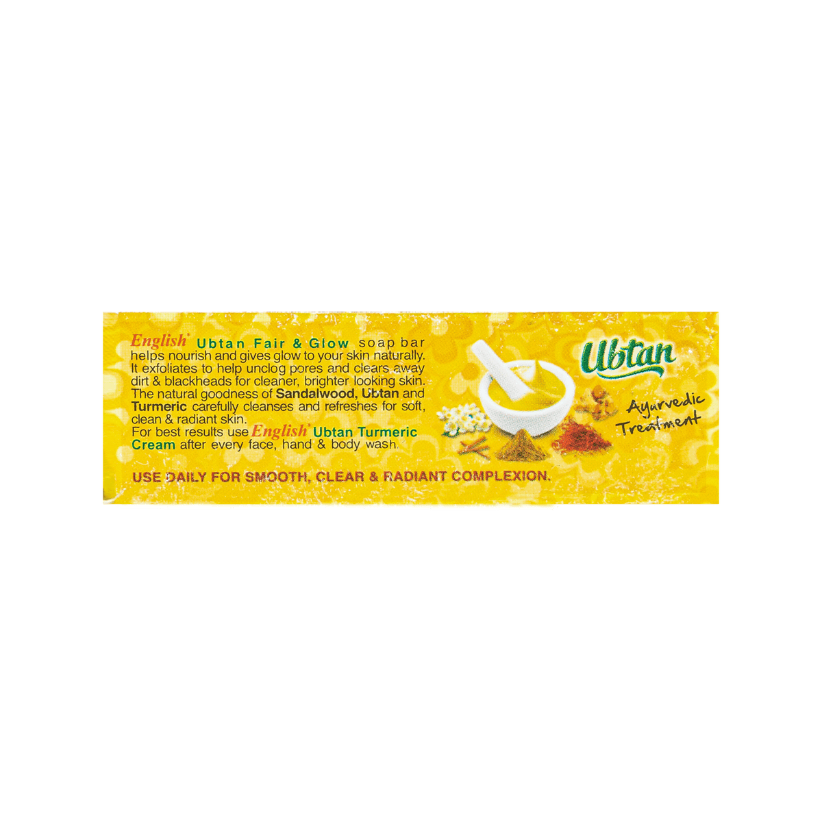 English Ubtan Turmeric Soap Bar (95g)