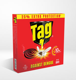 TAG Mosquito-Coil-Red (Pack Of 10 Pcs)