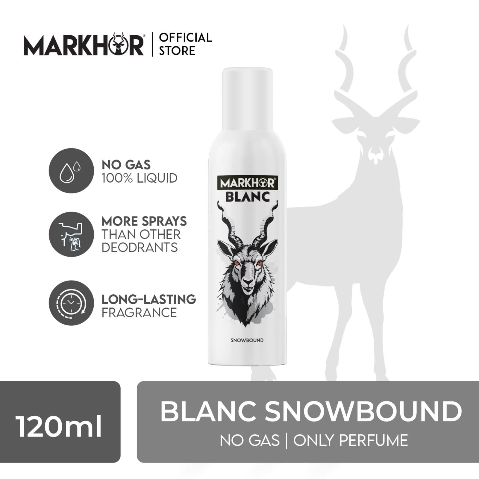 Markhor Blanc Snow Bound Body Spray (Non-Gas) 120ml