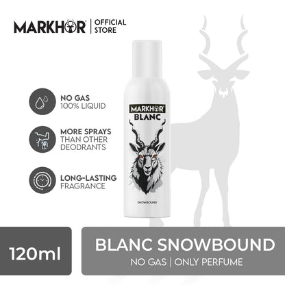 Markhor Blanc Snow Bound Body Spray (Non-Gas) 120ml