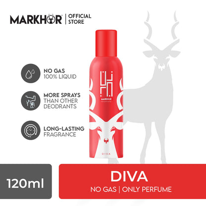 Markhor Zann Diva Body Spray (Non-Gas) 120ml