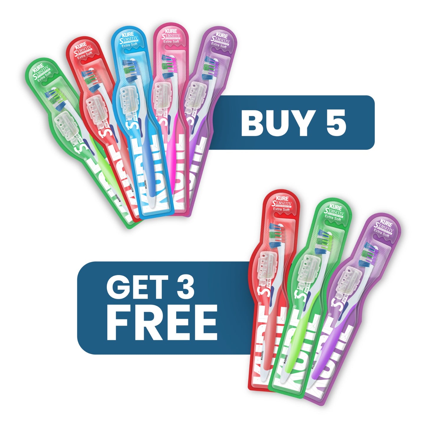 Buy 5 Get 3 Free (Kure Toothbrush)