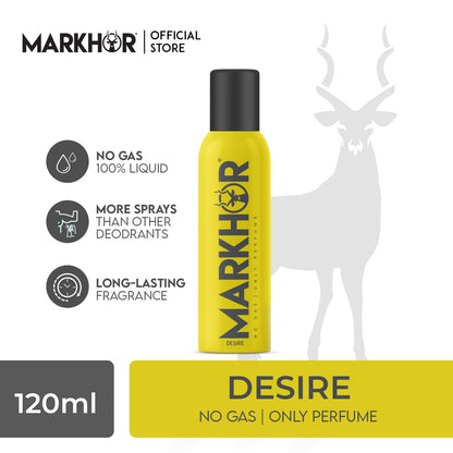 Markhor Desire Body Spray (Non-Gas) 120ml