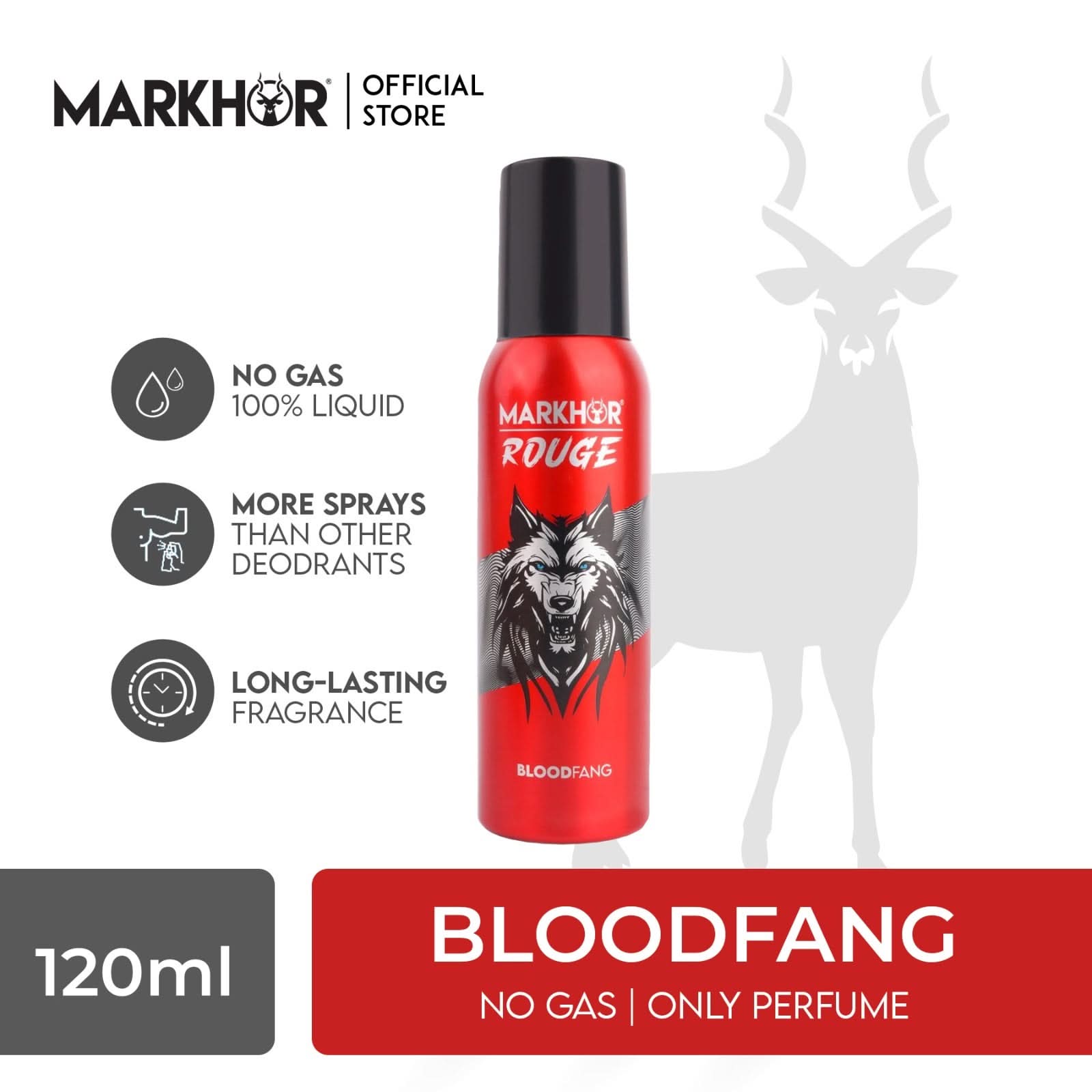 Markhor Blood Fang body spray (Non-Gas) 120ml
