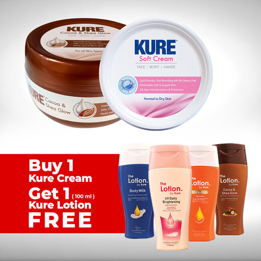 Buy 1 Kure Cream and get 1 Lotion 100 (ML) Free