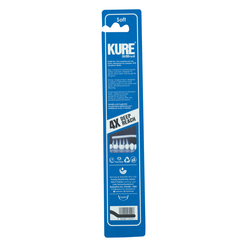 Kure 4X Bacteria Guard Bristles Toothbrush (Soft)